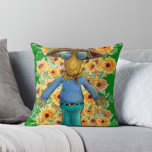 Item preview, Scarecrow with yellow flowers around it. designed and sold by Elnica.
