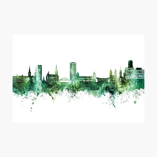 Artikelvorschau, Wuppertal Germany Skyline entworfen und verkauft von ArtPrints.