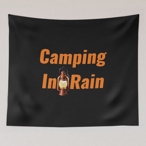 Item preview, Camping In Rain designed and sold by Chanchane Store.