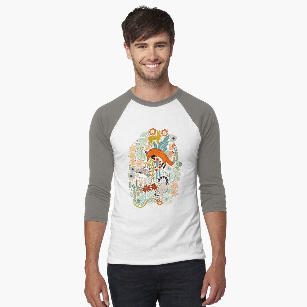Vista previa del artículo con la obra «Camiseta ¾ estilo béisbol», diseñado y vendido por TigaTiga.