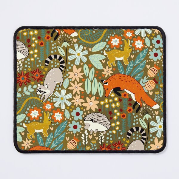 Item preview, Textured Woodland Pattern - On Brown designed and sold by TigaTiga.