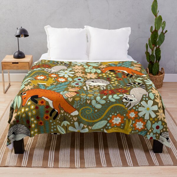 Item preview, Textured Woodland Pattern - On Brown designed and sold by TigaTiga.