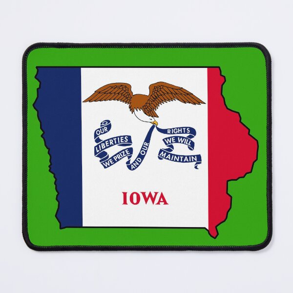 Item preview, U.S. STATE FLAGS/OUTLINES - IOWA designed and sold by WOOFANG.