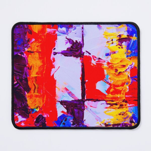Item preview, Technicolor abstract art work - acrylic painting -  red, blue,purple, white and yellow designed and sold by hasbeenz.
