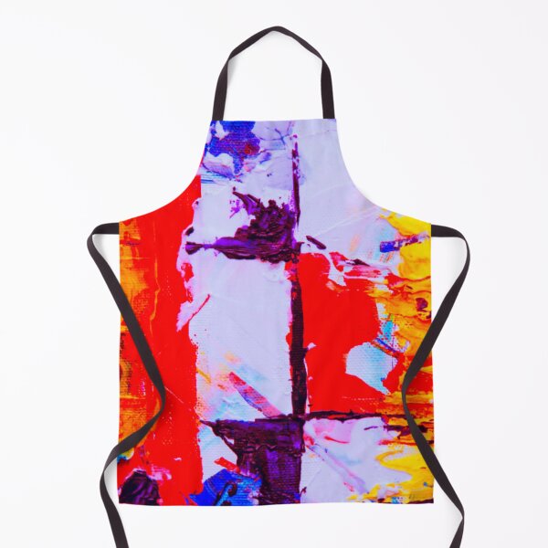 Item preview, Technicolor abstract art work - acrylic painting -  red, blue,purple, white and yellow designed and sold by hasbeenz.