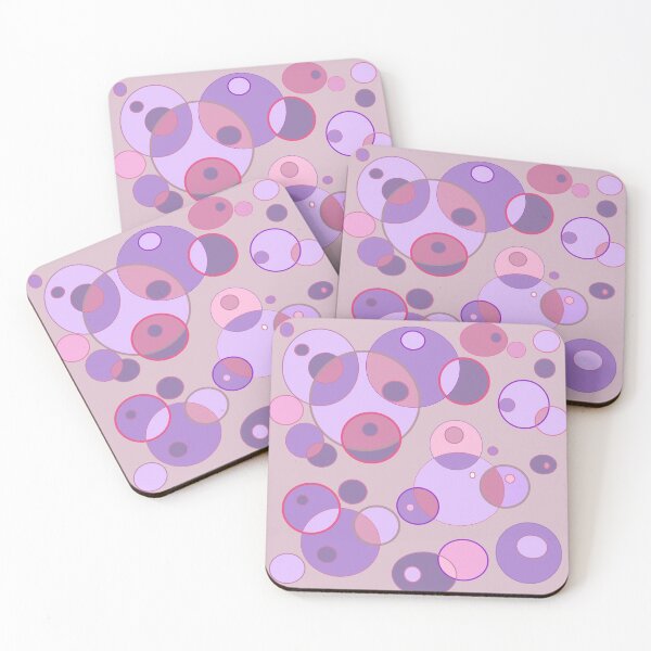 Item preview, Circles Pink Purple designed and sold by ArtMeetsPizza.