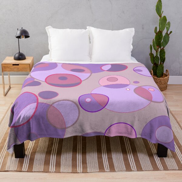 Item preview, Circles Pink Purple designed and sold by ArtMeetsPizza.