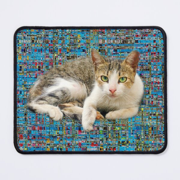 Item preview, Cute cat on abstract background designed and sold by MarionsArt.