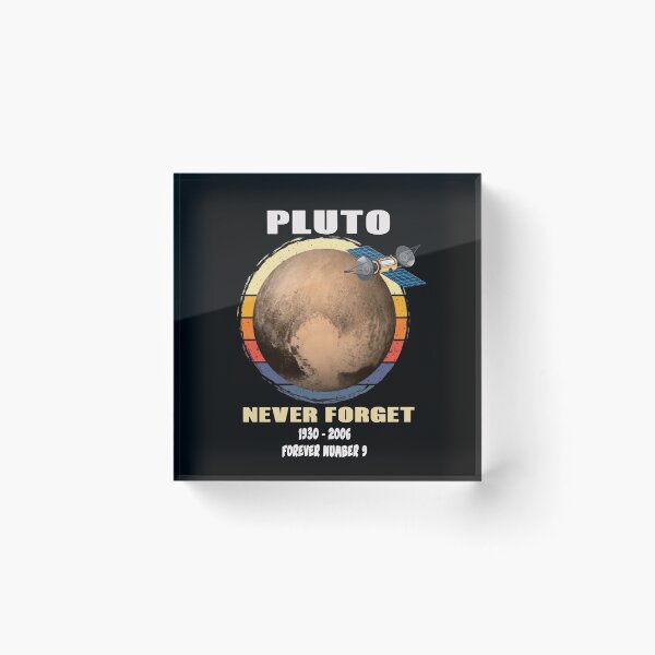 Item preview, Planet Pluto Forever Number 9, Retro Vintage, Planet, Pluto designed and sold by ThommyBLN.