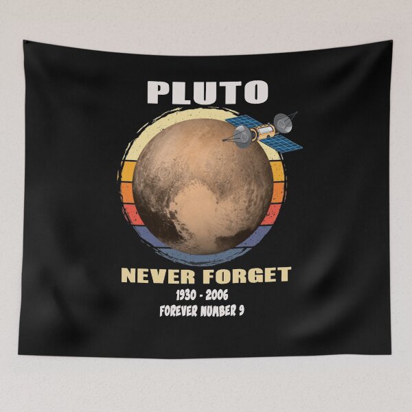 Item preview, Planet Pluto Forever Number 9, Retro Vintage, Planet, Pluto designed and sold by ThommyBLN.