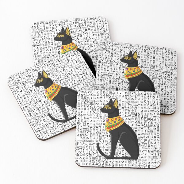 Item preview, Gato egipcio con figuras antiguas designed and sold by amonarte.