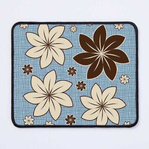 Item preview, Floral design on blue designed and sold by Gaspar Avila.