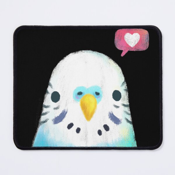 Budgerigar Blue Bird Mouse Pad