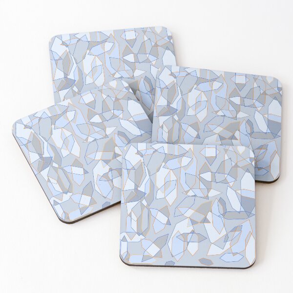 Item preview, Retro Blue Crystals designed and sold by ArtMeetsPizza.