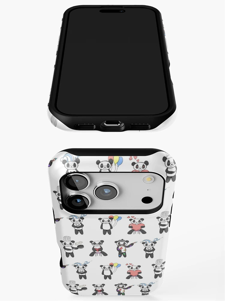 Thumbnail 3 of 4, iPhone Case, Panda Pattern Smaller designed and sold by InkItOut.