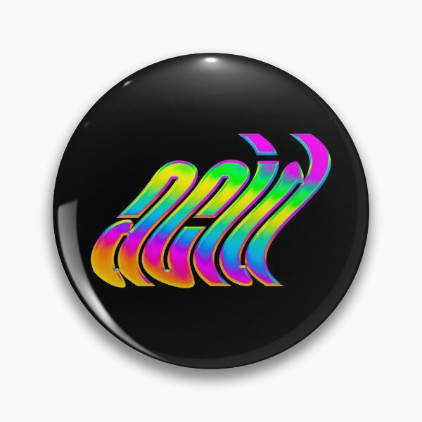 Item preview, ACID HOLOGRAPHIC | Psychedelic Drippy Typography designed and sold by FRESHTRASH.