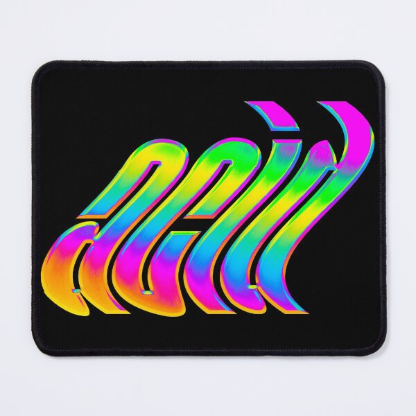 Item preview, ACID HOLOGRAPHIC | Psychedelic Drippy Typography designed and sold by FRESHTRASH.