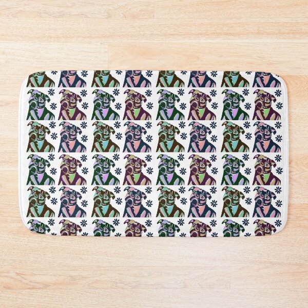 Item preview, Colorful cute modern pug pattern designed and sold by Zendays.