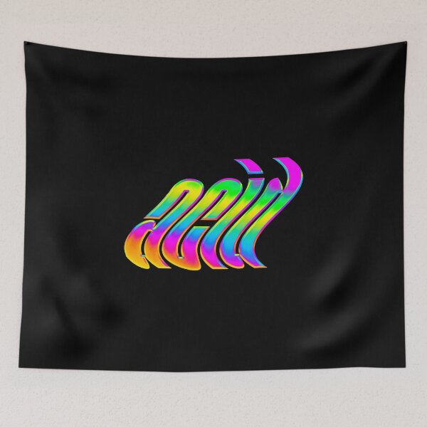 Item preview, ACID HOLOGRAPHIC | Psychedelic Drippy Typography designed and sold by FRESHTRASH.