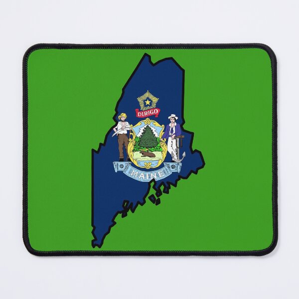 Item preview, U.S. STATE FLAGS/OUTLINES - MAINE designed and sold by WOOFANG.