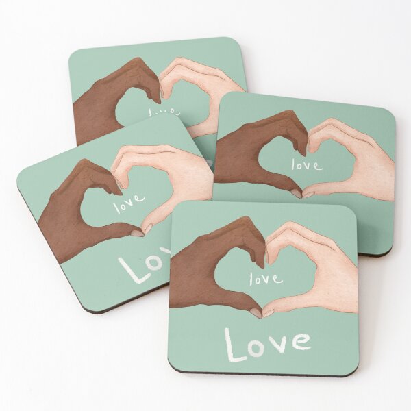 Item preview, diverse hands joining heart cute hand drawn designed and sold by Sya Prints.