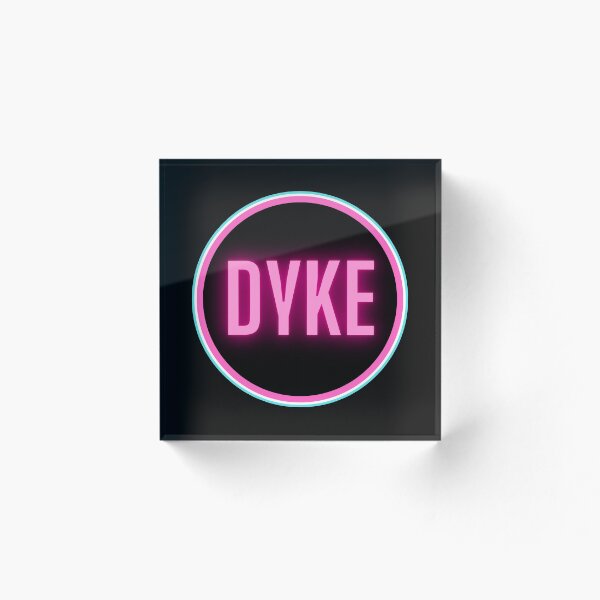 Item preview, DYKE - Transgender Flag Colours - black background designed and sold by Gender Minorities Aotearoa.