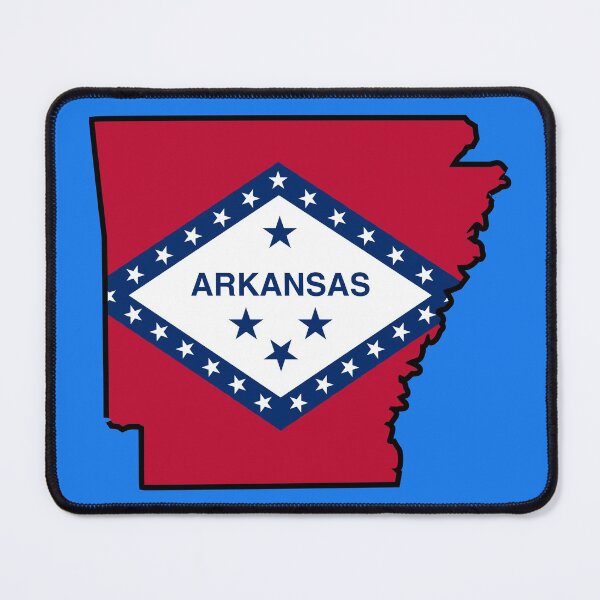 Item preview, U.S. STATE FLAGS/OUTLINES - ARKANSAS designed and sold by WOOFANG.