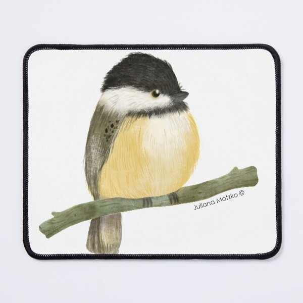 Item preview, Black capped chickadee bird designed and sold by julianamotzko.