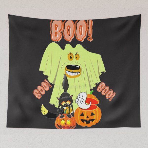 Item preview, Boo, Cute Kawaii Animal Gost Design,Kawaii Animal Ghost, Vintage Halloween, Kawaii Carved Pumpkin Vibes,Witches Brew And All Things Halloween designed and sold by Adri Barnard.