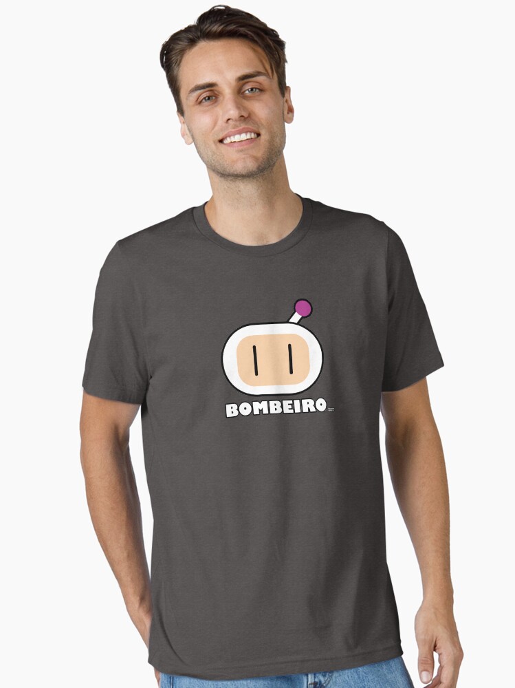 Imagen 1 de 7, Camiseta esencial con la obra Bombeiro, diseñada y vendida por RecunchoGamer.