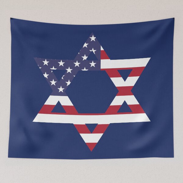 Artikelvorschau, American Flag Star of David - Jewish American Pride Gift entworfen und verkauft von CoolArtGeek.