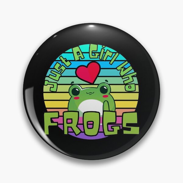 Item preview, Colorful Sunset Just A Girl Who Loves Frogs Cute Kawaii Frog designed and sold by Onewivnacher.