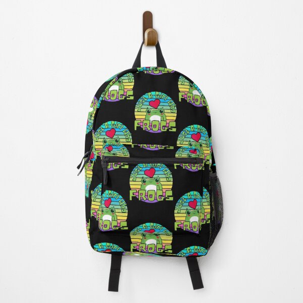 Item preview, Colorful Sunset Just A Girl Who Loves Frogs Cute Kawaii Frog designed and sold by Onewivnacher.