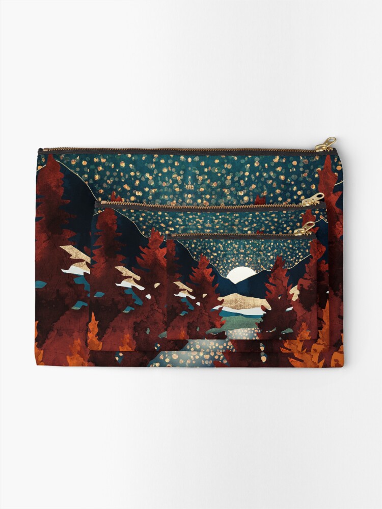 Alternate view of Star Sky Reflection Zipper Pouch