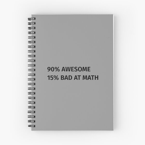 Item preview, 90% Awesome 15% Bad At Math designed and sold by T-ShirtGuy.
