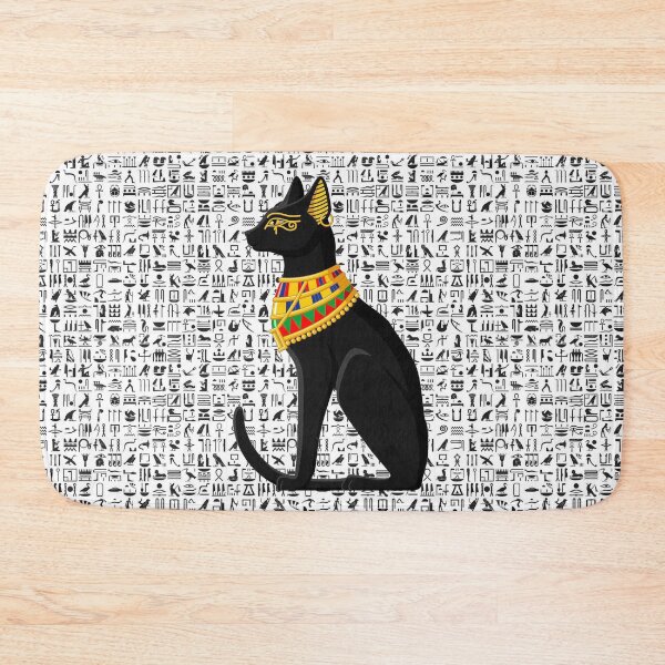 Item preview, Gato egipcio con figuras antiguas designed and sold by amonarte.