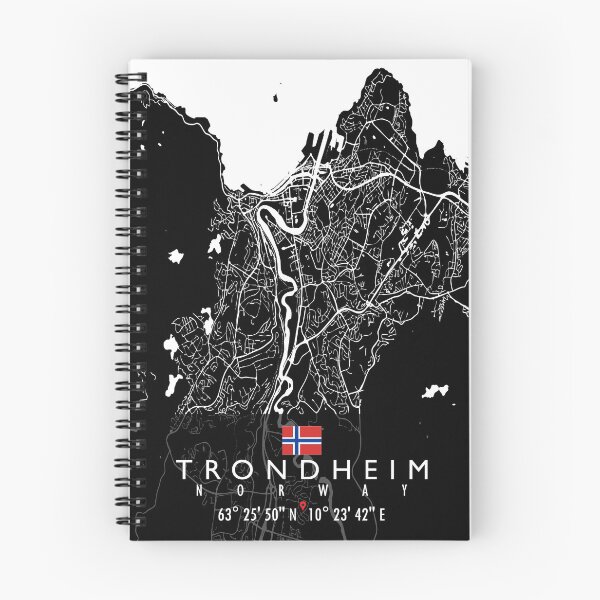 Item preview, TRONDHEIM MAP NORWAY designed and sold by hatimelhag.