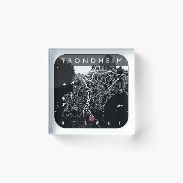 Item preview, TRONDHEIM MAP NORWAY designed and sold by hatimelhag.