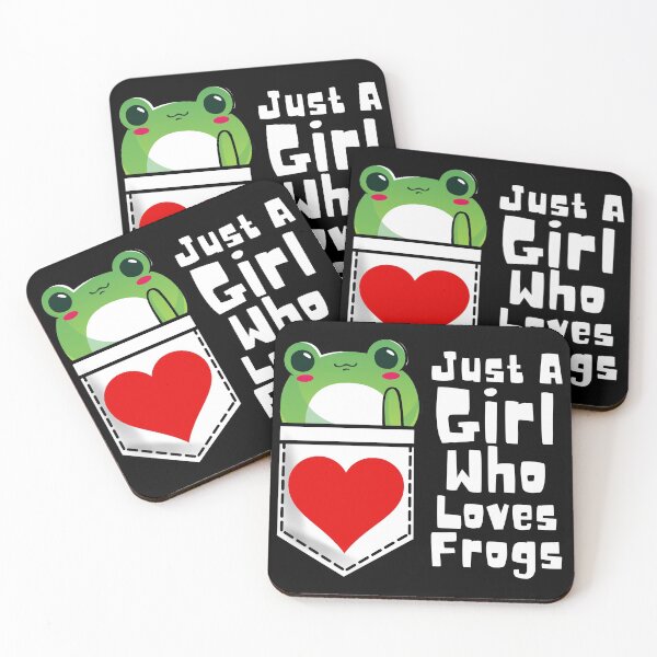 Item preview, Just A Girl Who Loves Frogs Cute Kawaii Frog In A Pocket designed and sold by Onewivnacher.