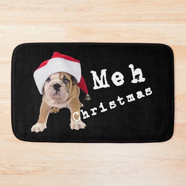 Item preview, Meh Christmas - Grumpy Dog Christmas Merch designed and sold by Funkykex.