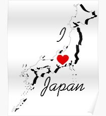 I Love Japan Poster