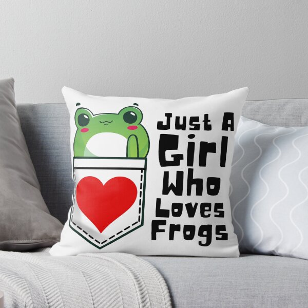 Item preview, Just A Girl Who Loves Frogs Cute Kawaii Frog In A Pocket designed and sold by Onewivnacher.