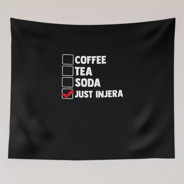 Item preview, Coffee Tea Soda Just Injera Malawah Canjeelo Flatbread designed and sold by Nessshirts.