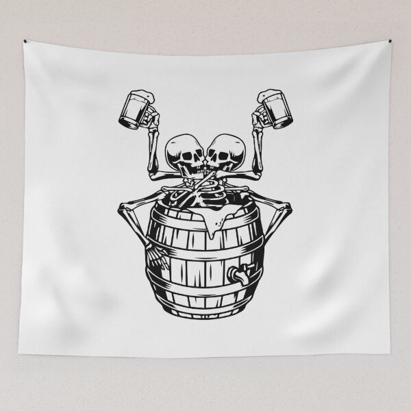 Item preview, Drunk skull designed and sold by HamzaZemharir.
