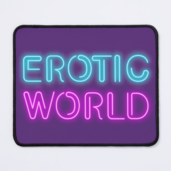 Item preview, erotic world sex neon sign pink designed and sold by Sya Prints.
