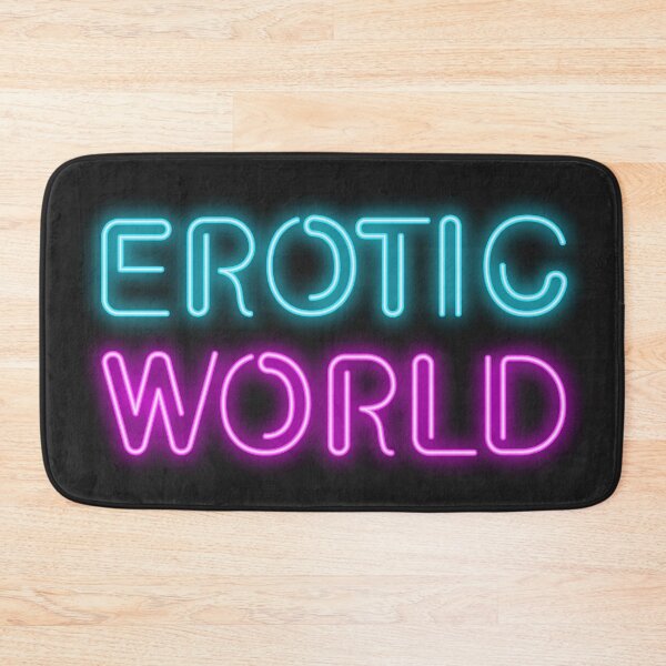Item preview, erotic world sex neon sign pink designed and sold by Sya Prints.