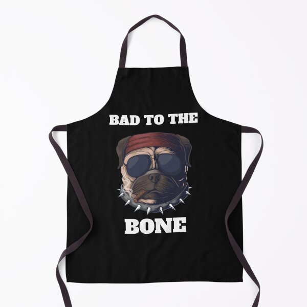 Item preview, Bad To The Bone Smoking Pug Dog Funny Quote designed and sold by Vibbin4Life33.
