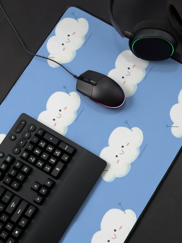 Alternate view of Happy Hug Cloud Mouse Pad