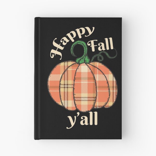Item preview, Happy Fall Y'all Pumpkin Thanksgiving Buffalo Plaid Pumpkin (black) designed and sold by dass-art.