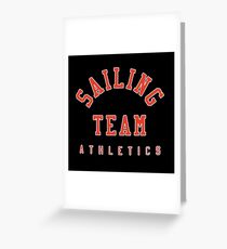Sailing Team Athletics Greeting Card